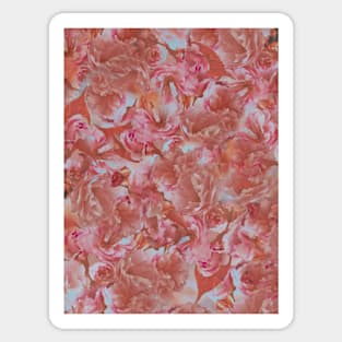 Floral peach pattern Sticker